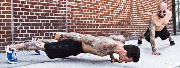 Al and Danny Kavadlo One Arm Push Ups