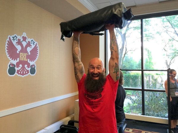 Al Kavadlo Ultimate Sandbag Overhead Press