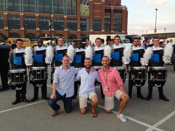 Chris Garay with Drum and Bugle Corps