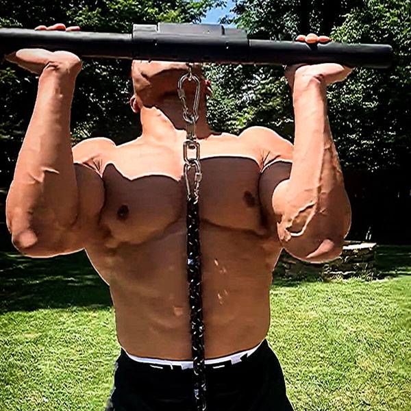 Chrys Johnson Performs an Isochain Overhead Press