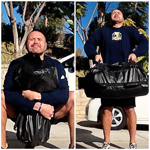 Coach Dos training with Ultimate Sandbag