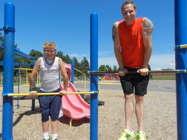 Corey Howard Father Son Bar Calisthenics Workout