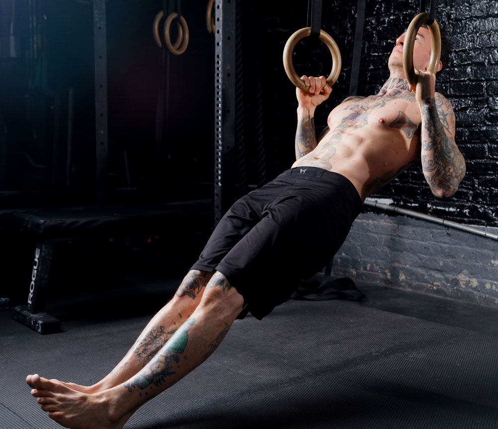 Danny Kavadlo Next Level Strength Ring Training Bodyweight Rows