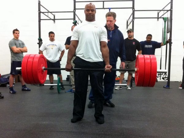 Darius Gilbert training with Marty Gallagher