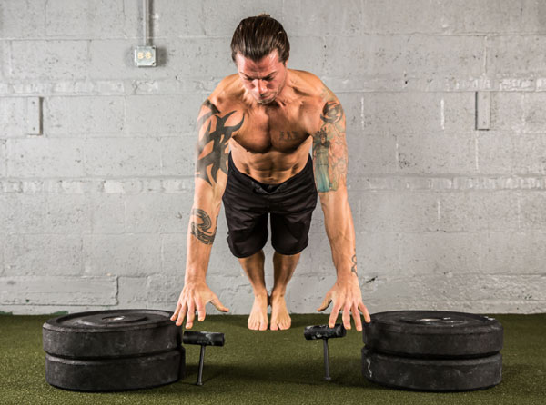 Explosive Neuro-Grip Push-ups to Platform