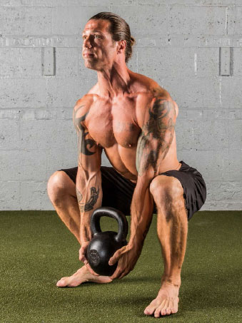 The Hardstyle Kettlebell Challenge Potato Sack Kettlebell Squat