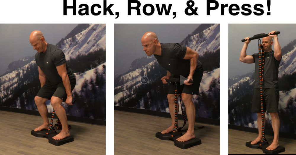 Hack Squat Row And Press IsoMax DD2