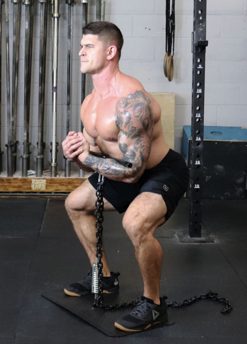 Isochain Zercher Squat