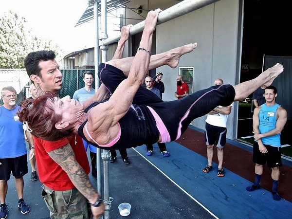 Katherine Marini One Leg Front Lever