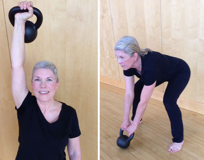 Laura Phillips With Kettlebells