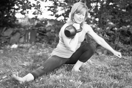 RKC Team Leader Lori Crock Kettlebell Cossack Squat