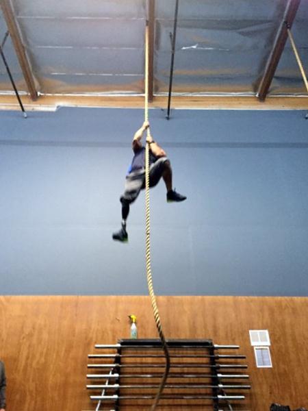 David Rodriguez Rope Climb