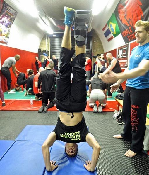 Ian Deeth Headstand