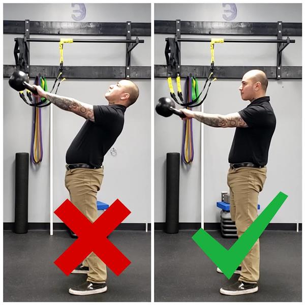 Kettlebell Swing Mistakes Hyperextending lowerback