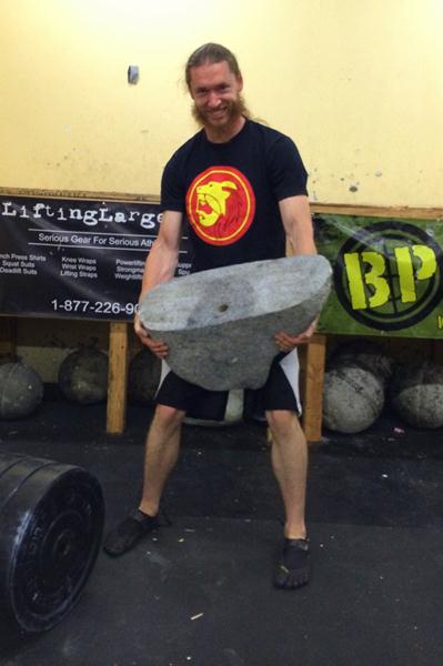 Logan Christopher Strongman Comp Stone Lift