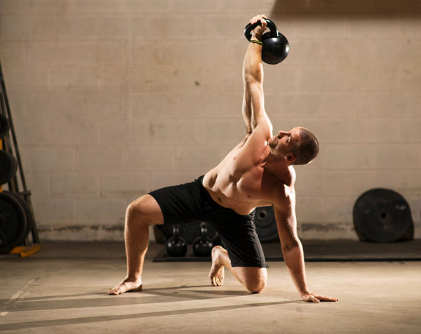 Master RKC Max Shank performs a kettlebell Get Up