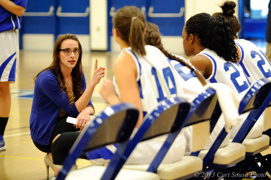 Paige Sousa Coaching Basketball