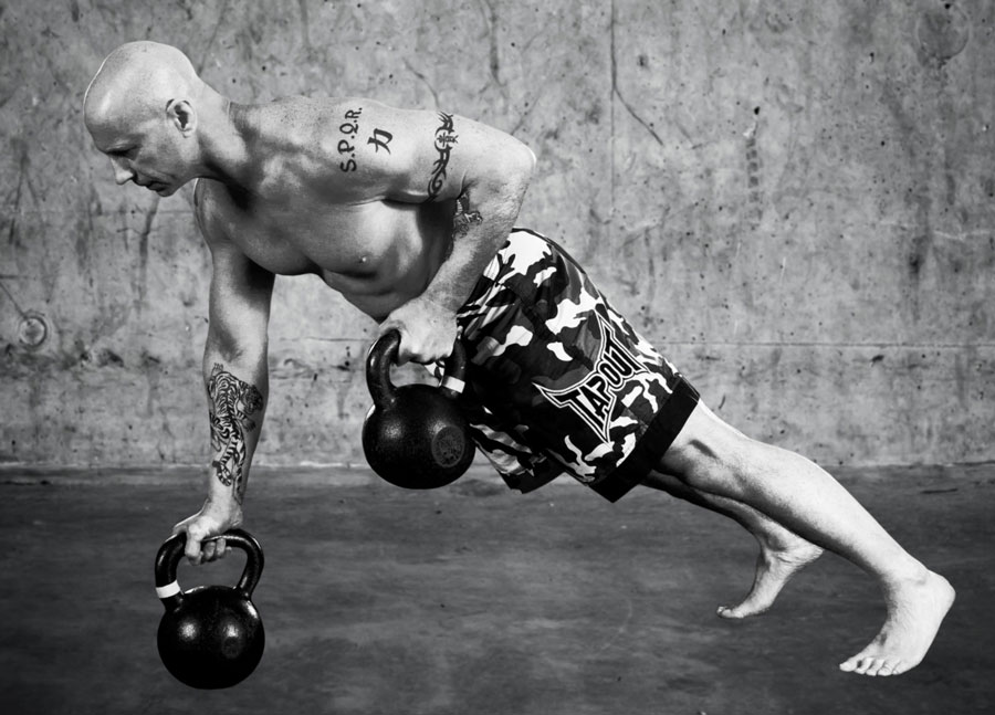 Phil Ross Kettlebell Plank Rows