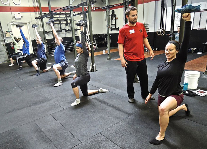 Teaching the Get-up at the San Jose RKC Instructor Training Workshop