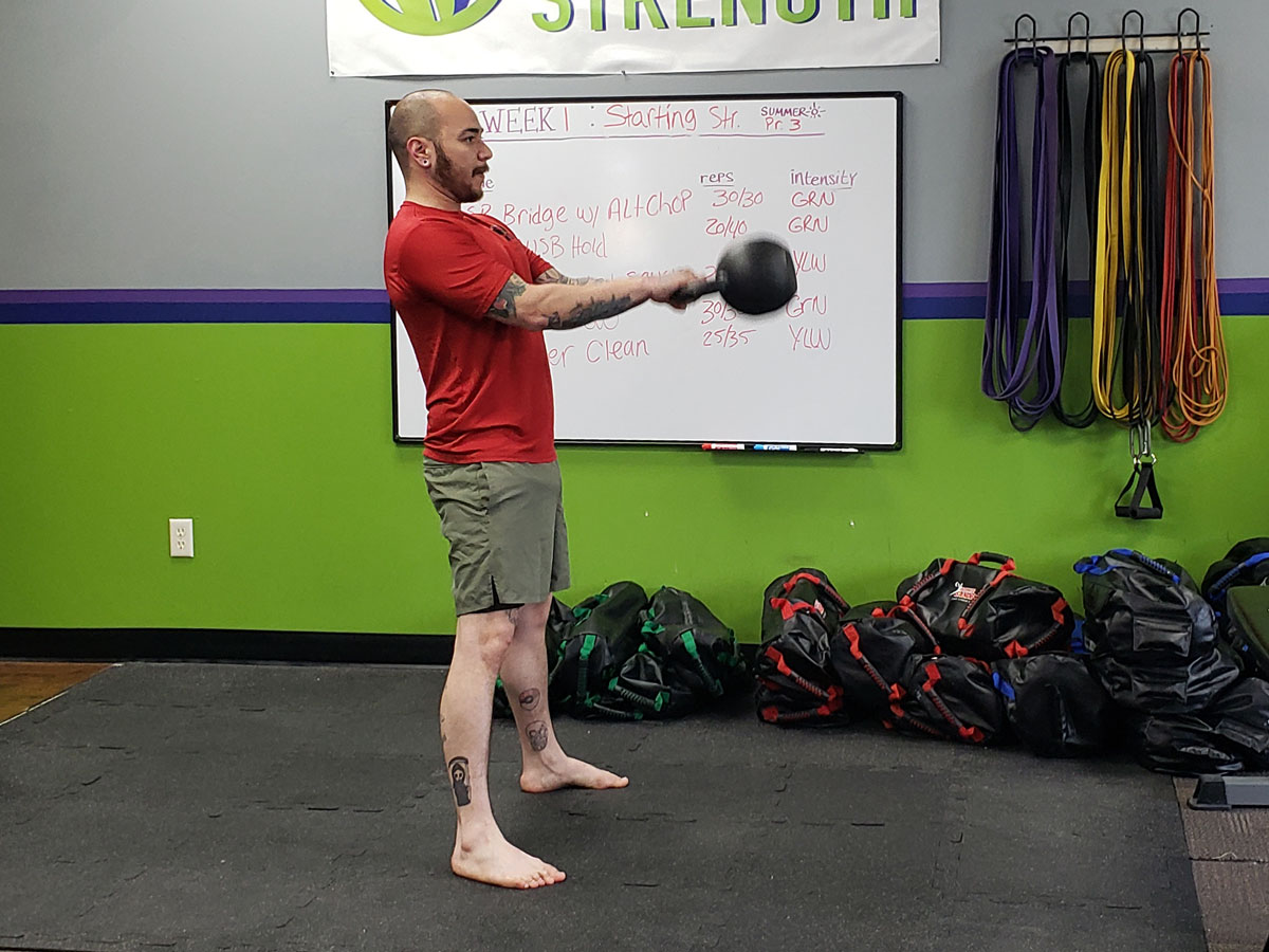 William Sturgeon Kettlebell swings