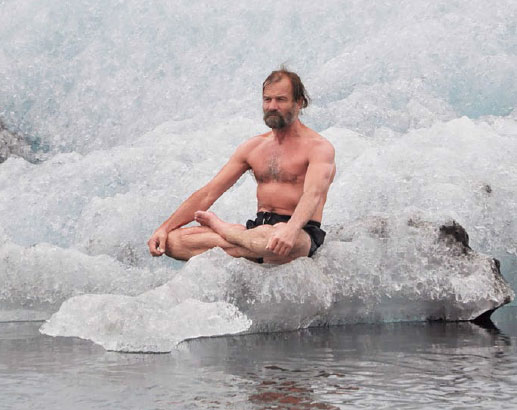 Wim Hof on Ice