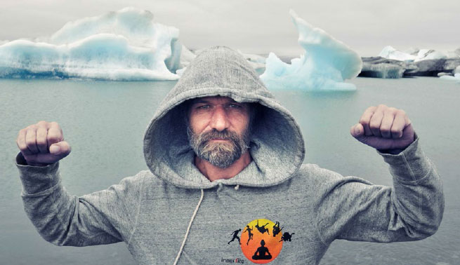 Wim Hof and Iceburgs