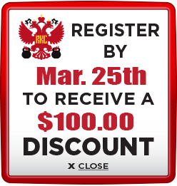 Register and pay by March 25th and save $100