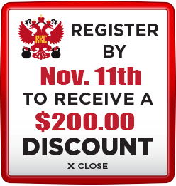 Register and Pay Before November 11th and Save $200