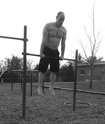 Matt Schifferle Bar Calisthenics muscle up or bar dip demonstration