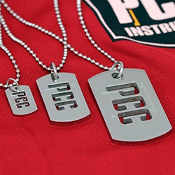 PCC Dog Tag Pendants in three sizes